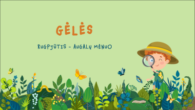 geles 1,5-3 metu vaikams