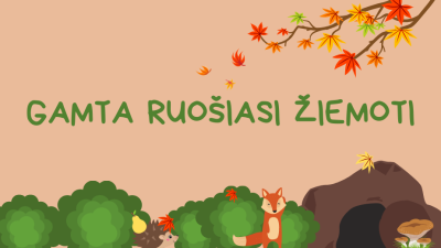 gamta ruosiasi ziemoti 1,5-3 metu vaikams