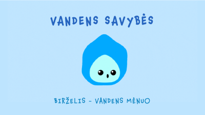 vandens savybes 3-5 metu vaikams