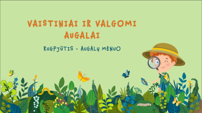vaistiniai ir valgomi augalai 5-7 metu vaikams