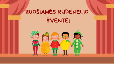 ruosiames rudenelio sventei 3-5 metu vaikams
