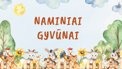naminiai gyvunai 5-7 metu vaikams