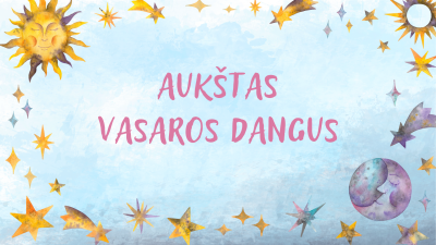 aukstas vasaros dangus