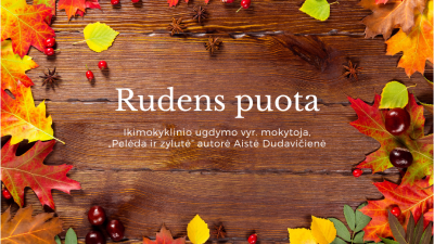 rudens puota 1,5-3 metu vaikams