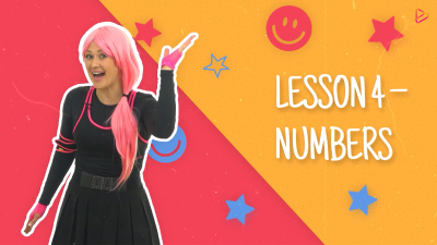 anglu kalba: 4 pamoka numbers