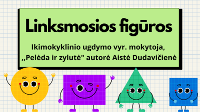linksmosios figuros 5-7 metu vaikams