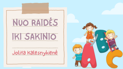 nuo raides iki sakinio